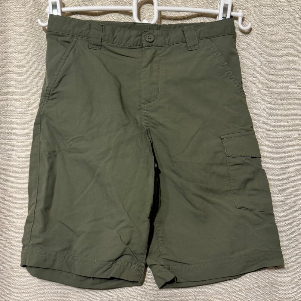 Columbia Kids Boys Cargo Shorts, Omni-Shade Olive Green, Size Small, S, 6